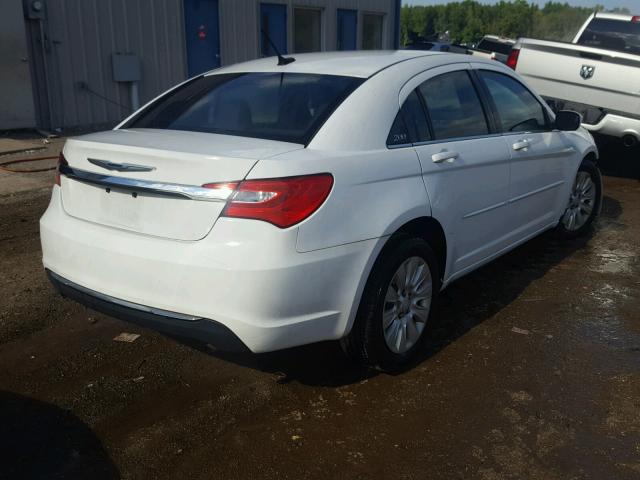 1C3CCBAB5CN273298 - 2012 CHRYSLER 200 LX WHITE photo 4