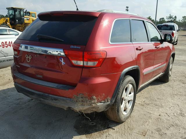 1J4RS4GG2BC574736 - 2011 JEEP GRAND CHER RED photo 4