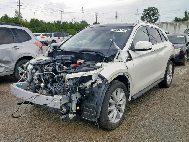 3PCAJ5M30KF114507 - 2019 INFINITI QX50 ESSEN WHITE photo 2