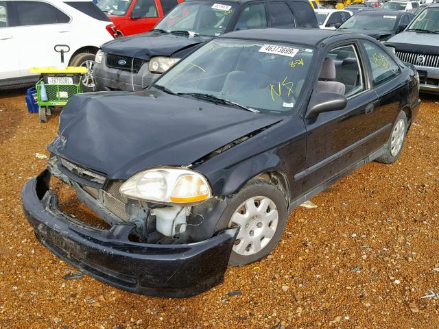 1HGEJ6128WL030863 - 1998 HONDA CIVIC DX BLACK photo 2