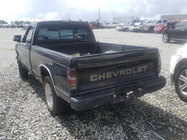 1GCCS14Z7J2247379 - 1988 CHEVROLET S TRUCK S1 BLACK photo 3