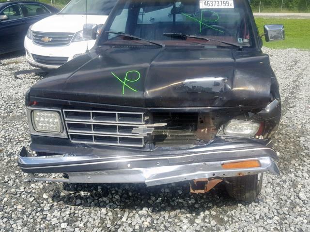 1GCCS14Z7J2247379 - 1988 CHEVROLET S TRUCK S1 BLACK photo 9