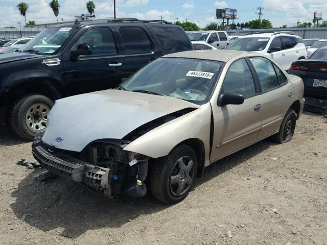 1G1JC524217341930 - 2001 CHEVROLET CAVALIER B GOLD photo 2