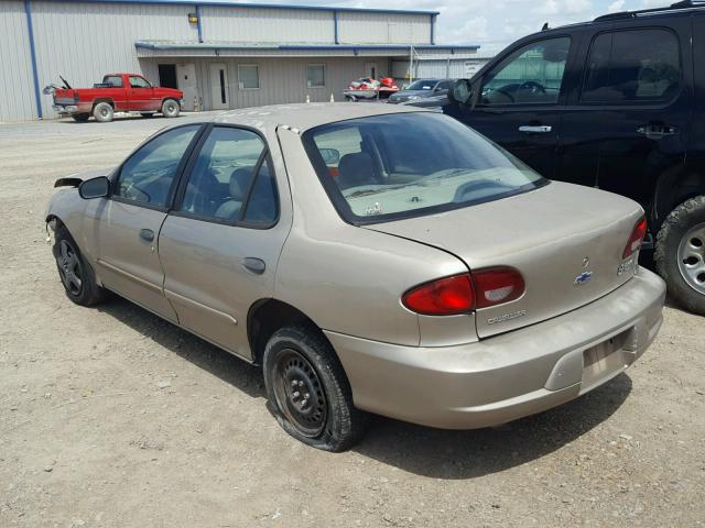 1G1JC524217341930 - 2001 CHEVROLET CAVALIER B GOLD photo 3