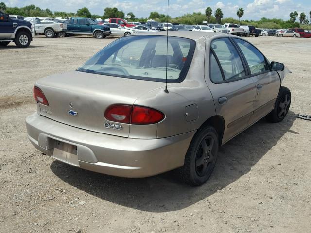 1G1JC524217341930 - 2001 CHEVROLET CAVALIER B GOLD photo 4