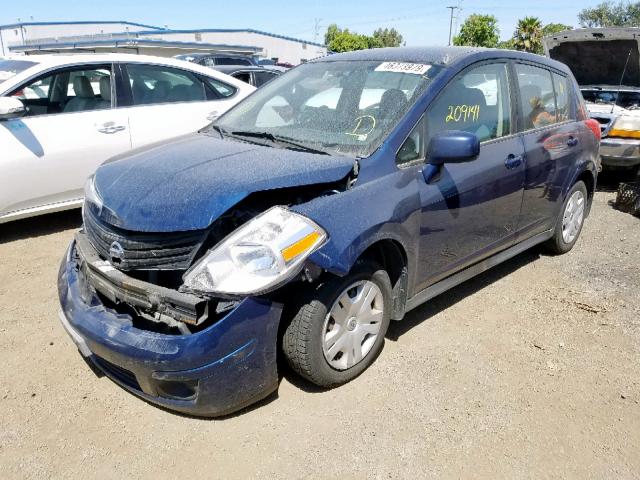 3N1BC1CP9CK806692 - 2012 NISSAN VERSA S BLUE photo 2