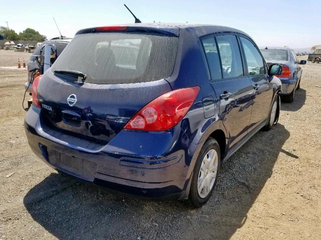 3N1BC1CP9CK806692 - 2012 NISSAN VERSA S BLUE photo 4