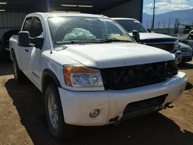 1N6AA0EC6BN309169 - 2011 NISSAN TITAN S WHITE photo 1