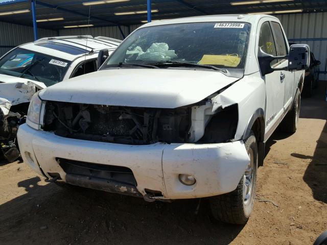 1N6AA0EC6BN309169 - 2011 NISSAN TITAN S WHITE photo 2