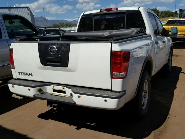 1N6AA0EC6BN309169 - 2011 NISSAN TITAN S WHITE photo 4