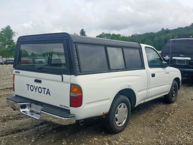 4TANL42N4VZ248585 - 1997 TOYOTA TACOMA WHITE photo 4