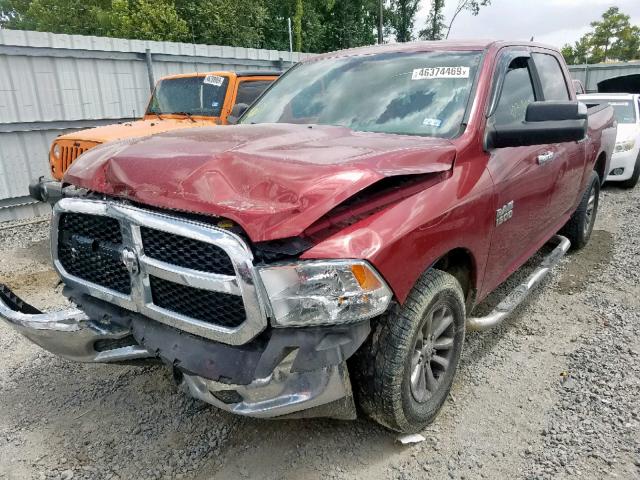 1C6RR6LG4ES112991 - 2014 RAM 1500 SLT BURGUNDY photo 2