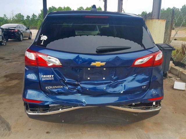 3GNAXKEV1KL193773 - 2019 CHEVROLET EQUINOX LT BLUE photo 9