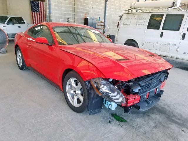 1FA6P8TH0J5101099 - 2018 FORD MUSTANG RED photo 1