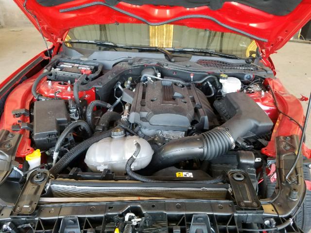 1FA6P8TH0J5101099 - 2018 FORD MUSTANG RED photo 7