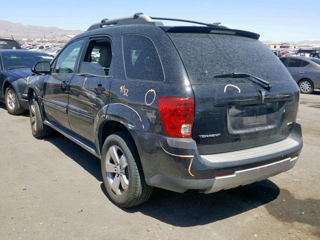 2CKDL73F366122989 - 2006 PONTIAC TORRENT BLACK photo 3