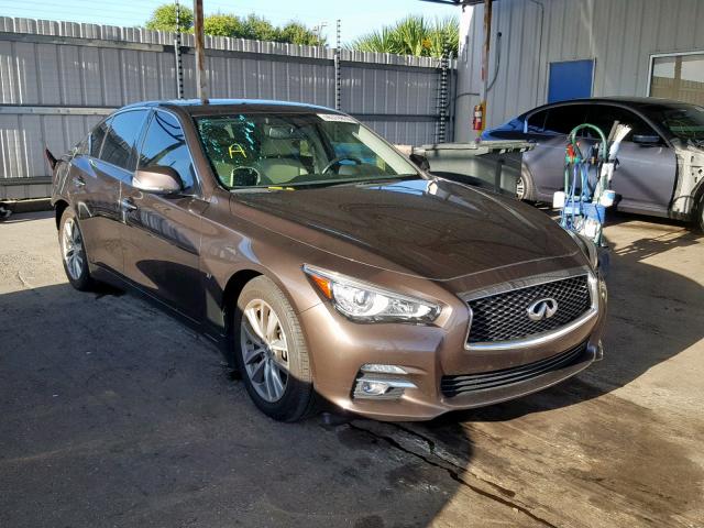 JN1BV7AP4FM345745 - 2015 INFINITI Q50 BASE BROWN photo 1