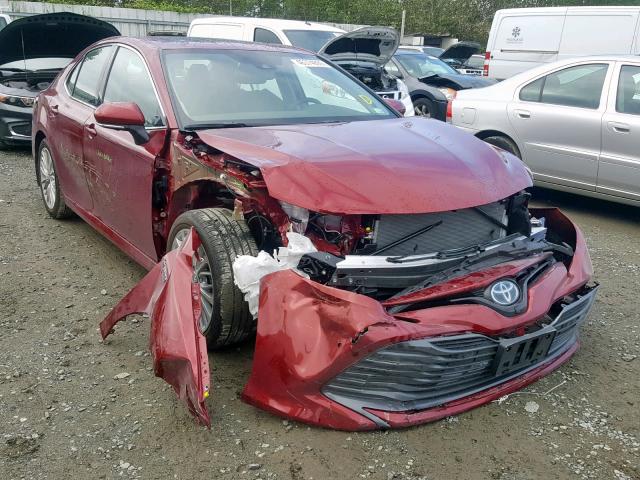 4T1B21HK7KU511940 - 2019 TOYOTA CAMRY HYBR RED photo 1