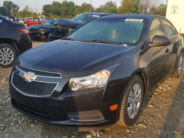 1G1PC5SH7C7181396 - 2012 CHEVROLET CRUZE LS BLACK photo 2