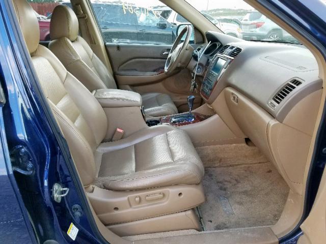 2HNYD18663H532482 - 2003 ACURA MDX TOURIN BLUE photo 5