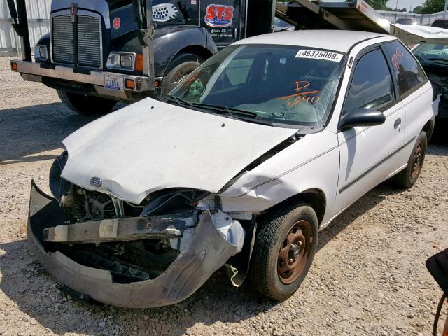 2C1MR2266V6746890 - 1997 GEO METRO WHITE photo 2