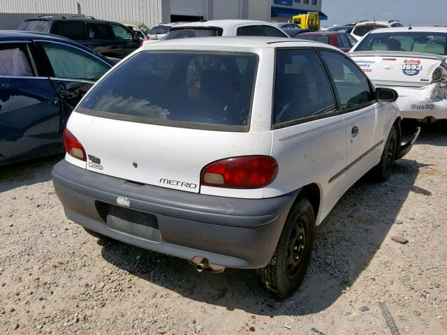 2C1MR2266V6746890 - 1997 GEO METRO WHITE photo 4