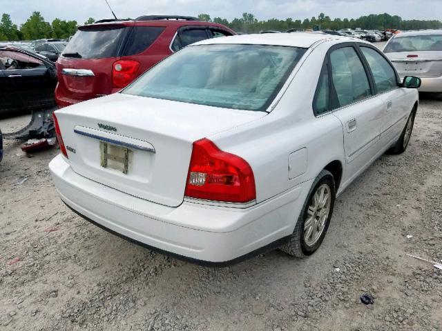 YV1TS592X51390884 - 2005 VOLVO S80 2.5T WHITE photo 4