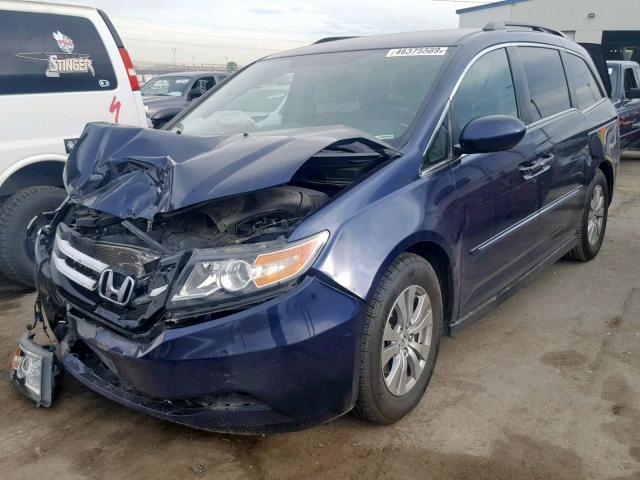 5FNRL5H38GB131750 - 2016 HONDA ODYSSEY SE BLUE photo 2