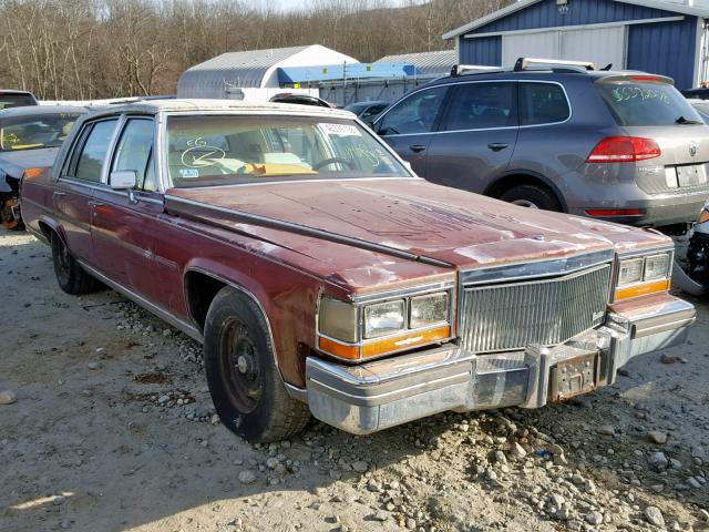 1G6DW51Y7KR708474 - 1989 CADILLAC BROUGHAM BURGUNDY photo 1