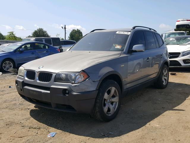 WBXPA93404WA63736 - 2004 BMW X3 3.0I GRAY photo 2