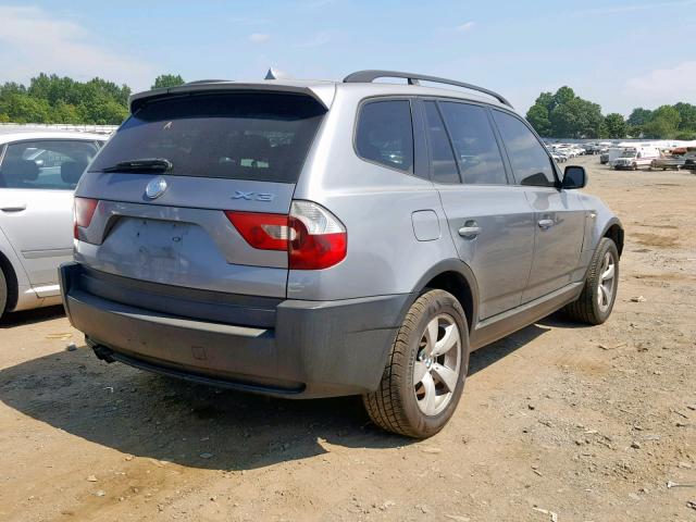 WBXPA93404WA63736 - 2004 BMW X3 3.0I GRAY photo 4