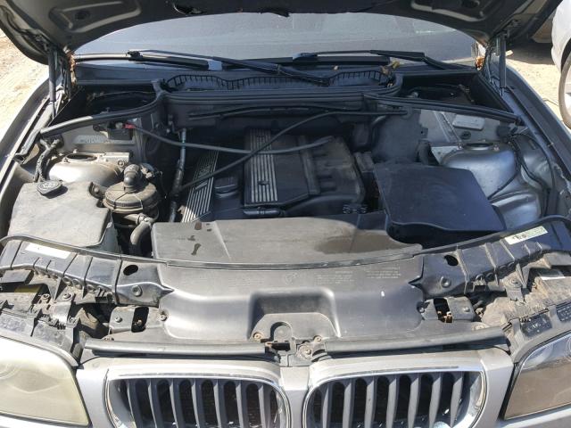 WBXPA93404WA63736 - 2004 BMW X3 3.0I GRAY photo 7