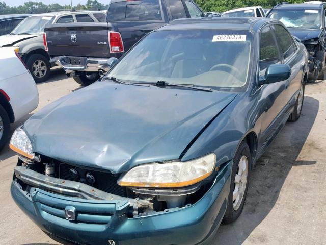 1HGCG66862A012340 - 2002 HONDA ACCORD EX GREEN photo 2