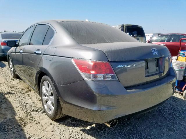 1HGCP3F88AA002213 - 2010 HONDA ACCORD EXL GRAY photo 3