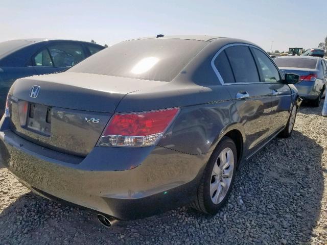 1HGCP3F88AA002213 - 2010 HONDA ACCORD EXL GRAY photo 4