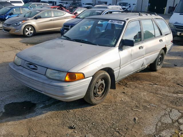 1FAPP15J0PW210337 - 1993 FORD ESCORT LX GRAY photo 2