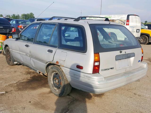 1FAPP15J0PW210337 - 1993 FORD ESCORT LX GRAY photo 3