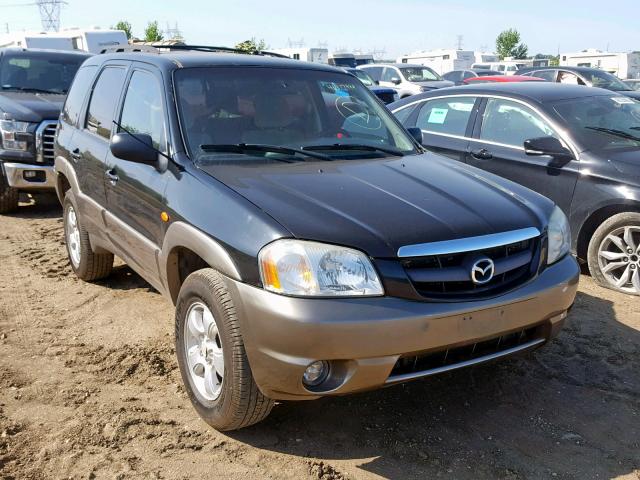 4F2YZ04104KM11601 - 2004 MAZDA TRIBUTE LX BLACK photo 1