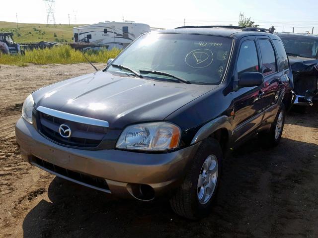 4F2YZ04104KM11601 - 2004 MAZDA TRIBUTE LX BLACK photo 2