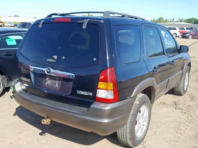 4F2YZ04104KM11601 - 2004 MAZDA TRIBUTE LX BLACK photo 4