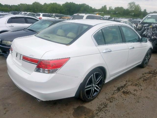 1HGCP3F88CA012517 - 2012 HONDA ACCORD EXL WHITE photo 4