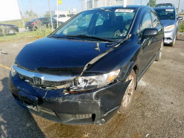 2HGFA1F07AH023519 - 2010 HONDA CIVIC EXL 黑色 照片 2