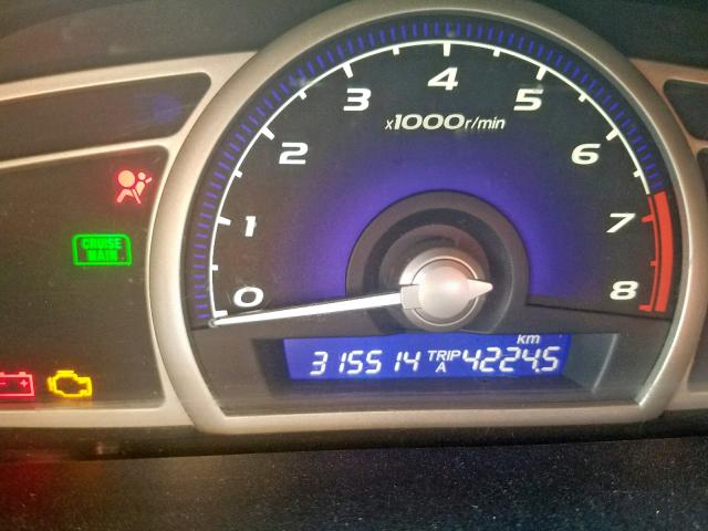 2HGFA1F07AH023519 - 2010 HONDA CIVIC EXL 黑色 照片 8