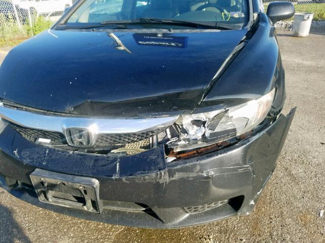 2HGFA1F07AH023519 - 2010 HONDA CIVIC EXL 黑色 照片 9