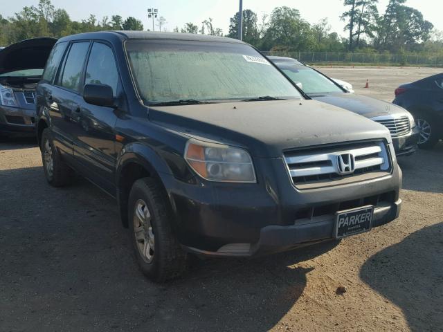 5FNYF28147B026462 - 2007 HONDA PILOT LX BLACK photo 1