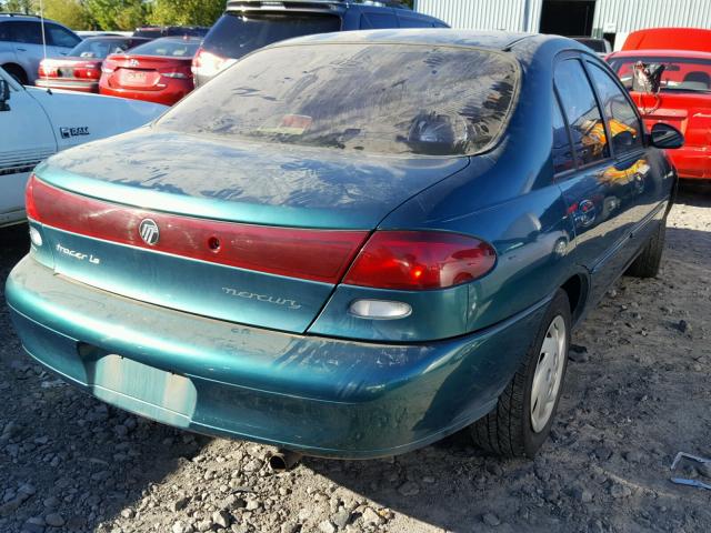 1MELM13P4VW600085 - 1997 MERCURY TRACER LS GREEN photo 4