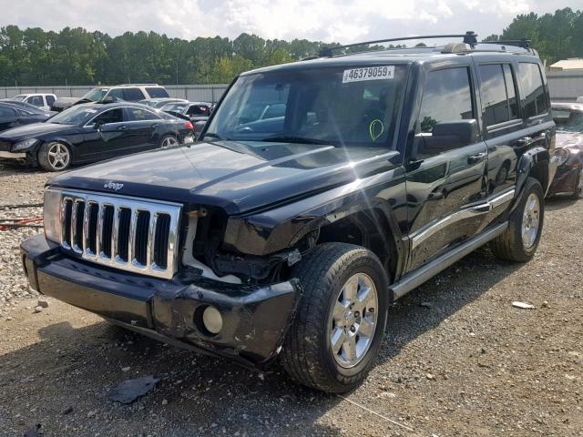 1J8HH58N46C311326 - 2006 JEEP COMMANDER BLACK photo 2