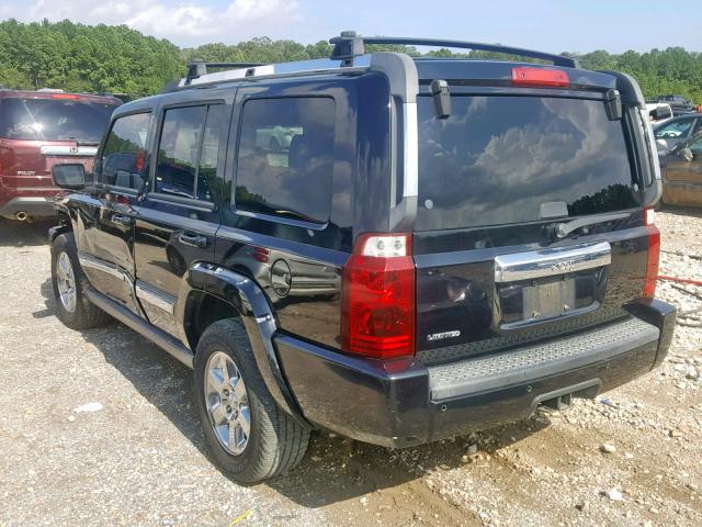 1J8HH58N46C311326 - 2006 JEEP COMMANDER BLACK photo 3