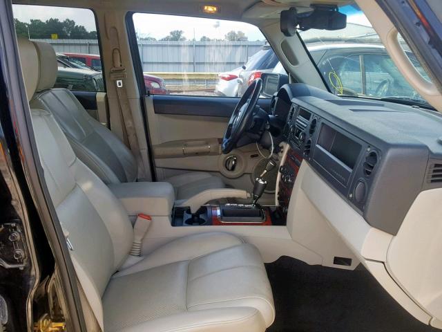 1J8HH58N46C311326 - 2006 JEEP COMMANDER BLACK photo 5