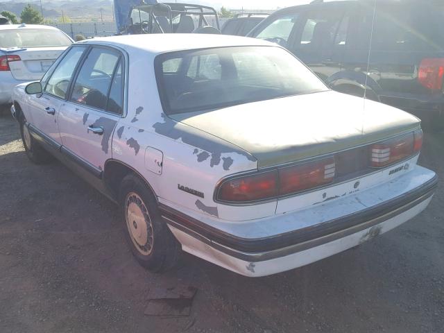 1G4HP52L8RH528186 - 1994 BUICK LESABRE CU WHITE photo 3